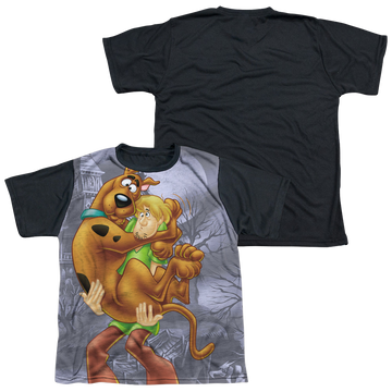 Scooby Doo Scooby & Shaggy youth black back t-shirt for ages 8 to 12