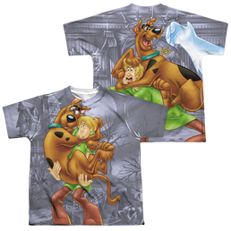 Scooby Doo Scooby & Shaggy (Front/Back Print) - Youth All-Over Print T-Shirt Youth All-Over Print T-Shirt (Ages 8-12) Scooby Doo   