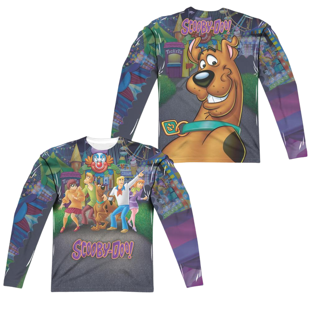 Scooby Doo Amusement Park Men's All-Over Print T-Shirt Men's All-Over Print Long Sleeve Scooby Doo   