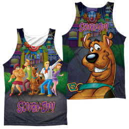 Scooby Doo Amusement Park Men's All Over Print Tank Men's All Over Print Tank Scooby Doo   