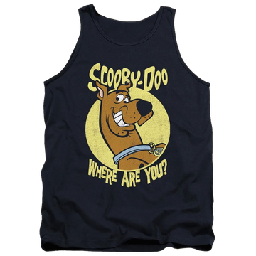 Navy men's tank with Scooby Doo Where Are You graphic