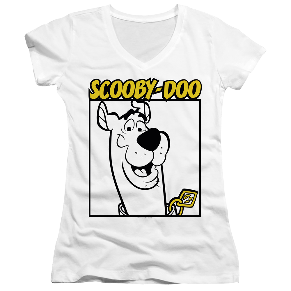 Scooby Doo Scooby Square - Juniors V-Neck T-Shirt Juniors V-Neck T-Shirt Scooby Doo   