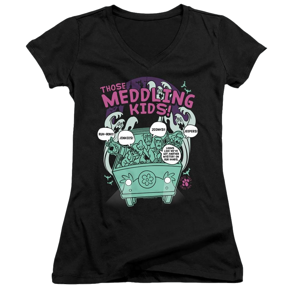 Scooby Doo Meddling Since 1969 - Juniors V-Neck T-Shirt Juniors V-Neck T-Shirt Scooby Doo   