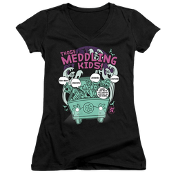 Scooby Doo Meddling Since 1969 - Juniors V-Neck T-Shirt Juniors V-Neck T-Shirt Scooby Doo   