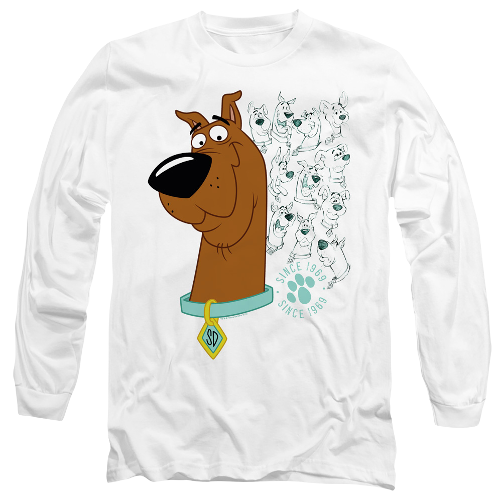 Scooby Doo Evolution Of Scooby Doo - Men's Long Sleeve T-Shirt Men's Long Sleeve T-Shirt Scooby Doo   