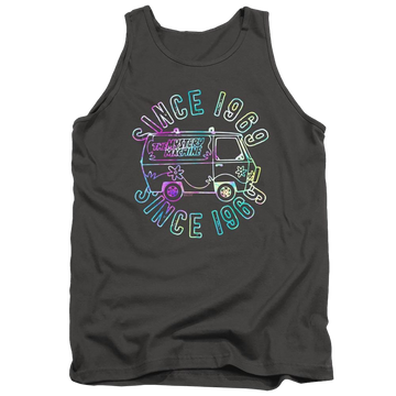 Charcoal men's tank with Scooby Doo Groovin 69 graphic