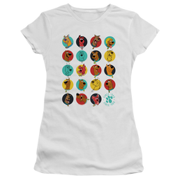 Scooby Doo Heads Up - Juniors T-Shirt Juniors T-Shirt Scooby Doo   