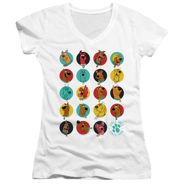Scooby Doo Heads Up - Juniors V-Neck T-Shirt Juniors V-Neck T-Shirt Scooby Doo   