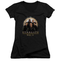 Stargate Sg1 Team Juniors V-Neck T-Shirt Juniors V-Neck T-Shirt Stargate   