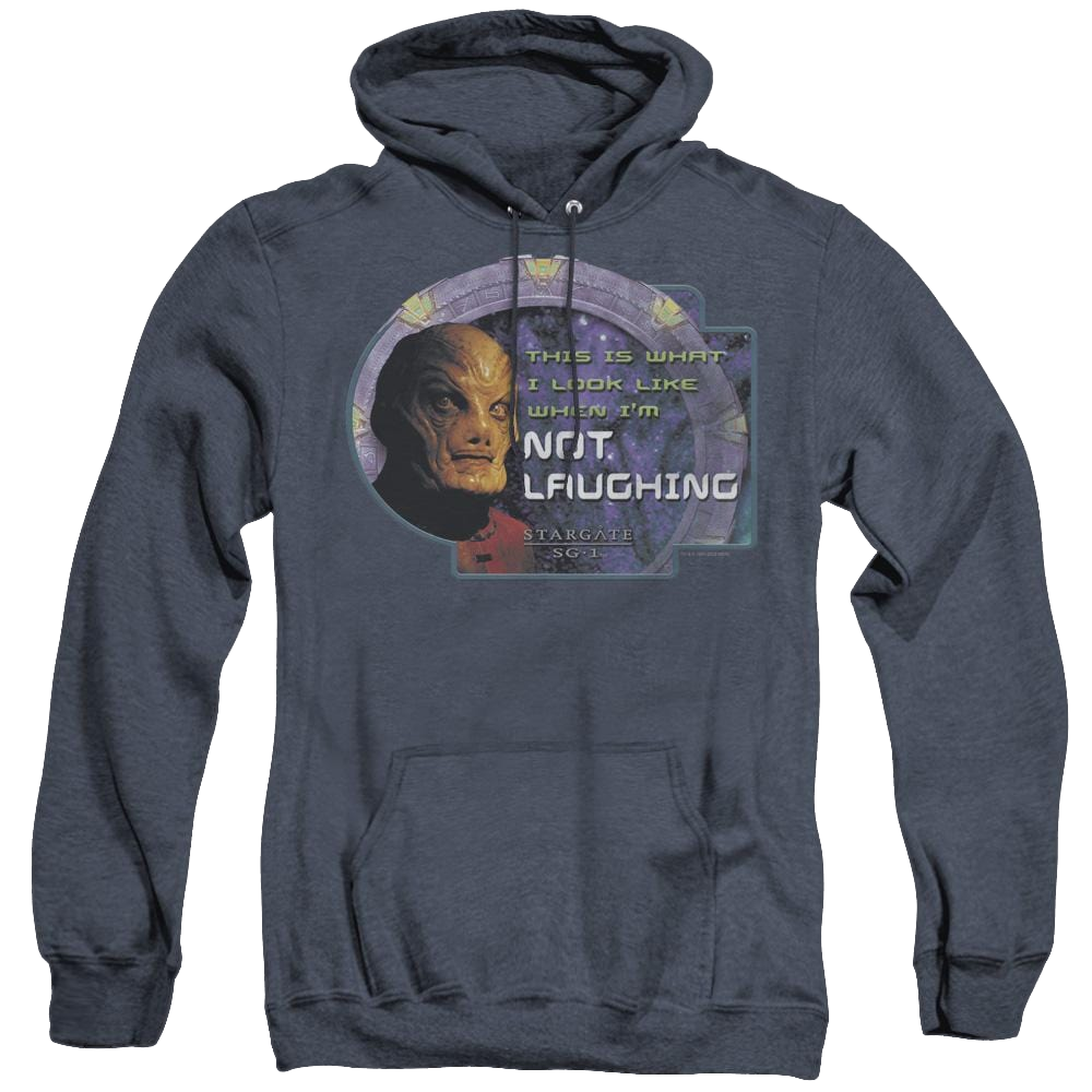 Stargate Sg-1 Not Laughing - Heather Pullover Hoodie Heather Pullover Hoodie Stargate   