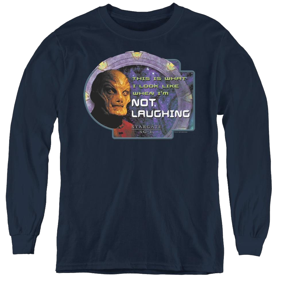 Stargate Sg-1 Not Laughing - Youth Long Sleeve T-Shirt Youth Long Sleeve T-Shirt Stargate   