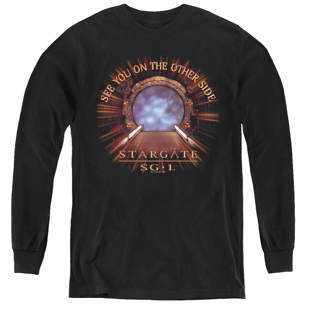 Stargate Sg-1 Other Side - Youth Long Sleeve T-Shirt Youth Long Sleeve T-Shirt Stargate   