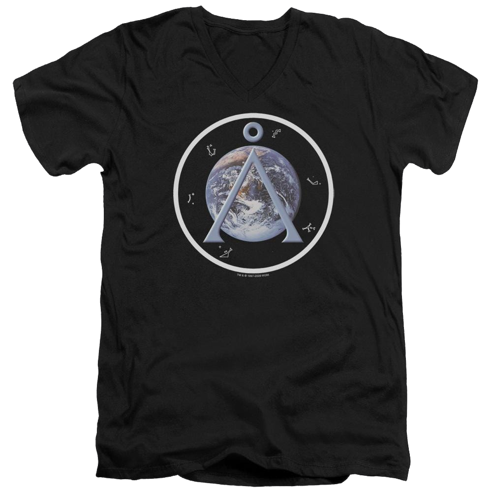 Stargate Earth Emblem Men's V-Neck T-Shirt Men's V-Neck T-Shirt Stargate   