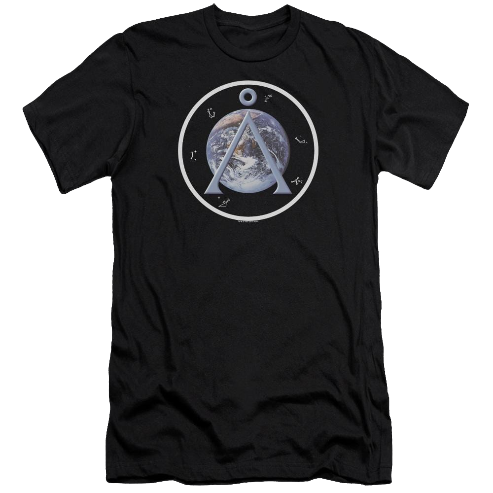 Stargate Earth Emblem Men's Premium Slim Fit T-Shirt Men's Premium Slim Fit T-Shirt Stargate   