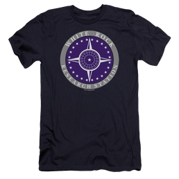 Stargate White Rock Logo Men's Premium Slim Fit T-Shirt Men's Premium Slim Fit T-Shirt Stargate   