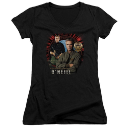 Stargate Jack Oneill Juniors V-Neck T-Shirt Juniors V-Neck T-Shirt Stargate   