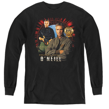 Stargate Sg-1 Jack Oneill - Youth Long Sleeve T-Shirt Youth Long Sleeve T-Shirt Stargate   