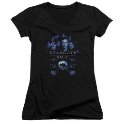 Stargate Sg1 Stargate Command Juniors V-Neck T-Shirt Juniors V-Neck T-Shirt Stargate   
