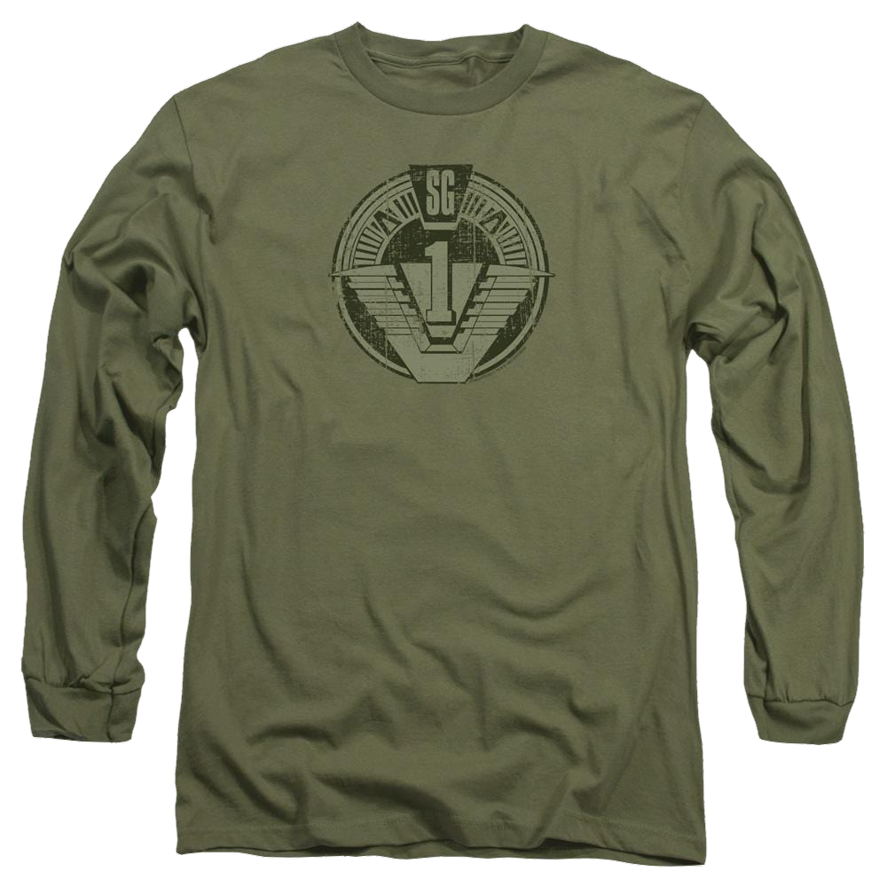 Stargate Sg1 Distressed Men's Long Sleeve T-Shirt Men's Long Sleeve T-Shirt Stargate   