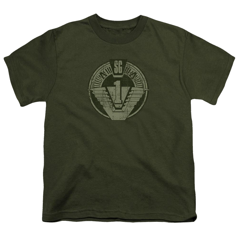 Stargate Sg1 Distressed Youth T-Shirt (Ages 8-12) Youth T-Shirt (Ages 8-12) Stargate   