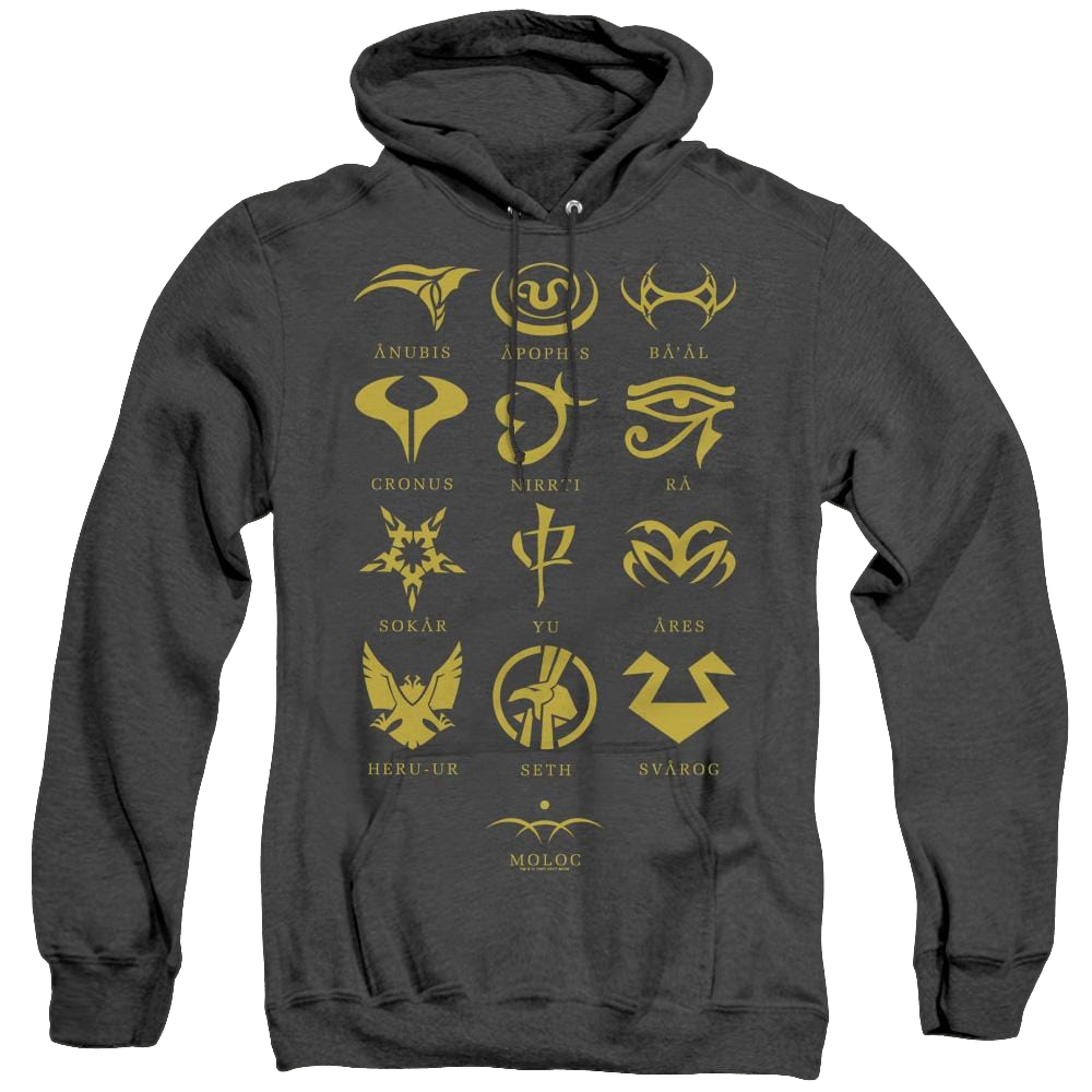 Stargate Sg-1 Goauld Characters - Heather Pullover Hoodie Heather Pullover Hoodie Stargate   