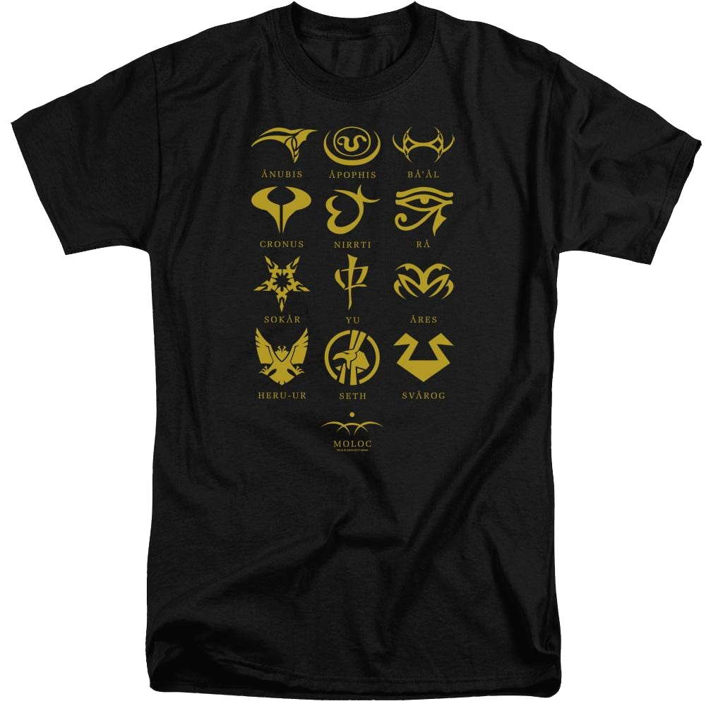 Stargate Goauld Characters Men's Tall Fit T-Shirt Men's Tall Fit T-Shirt Stargate   