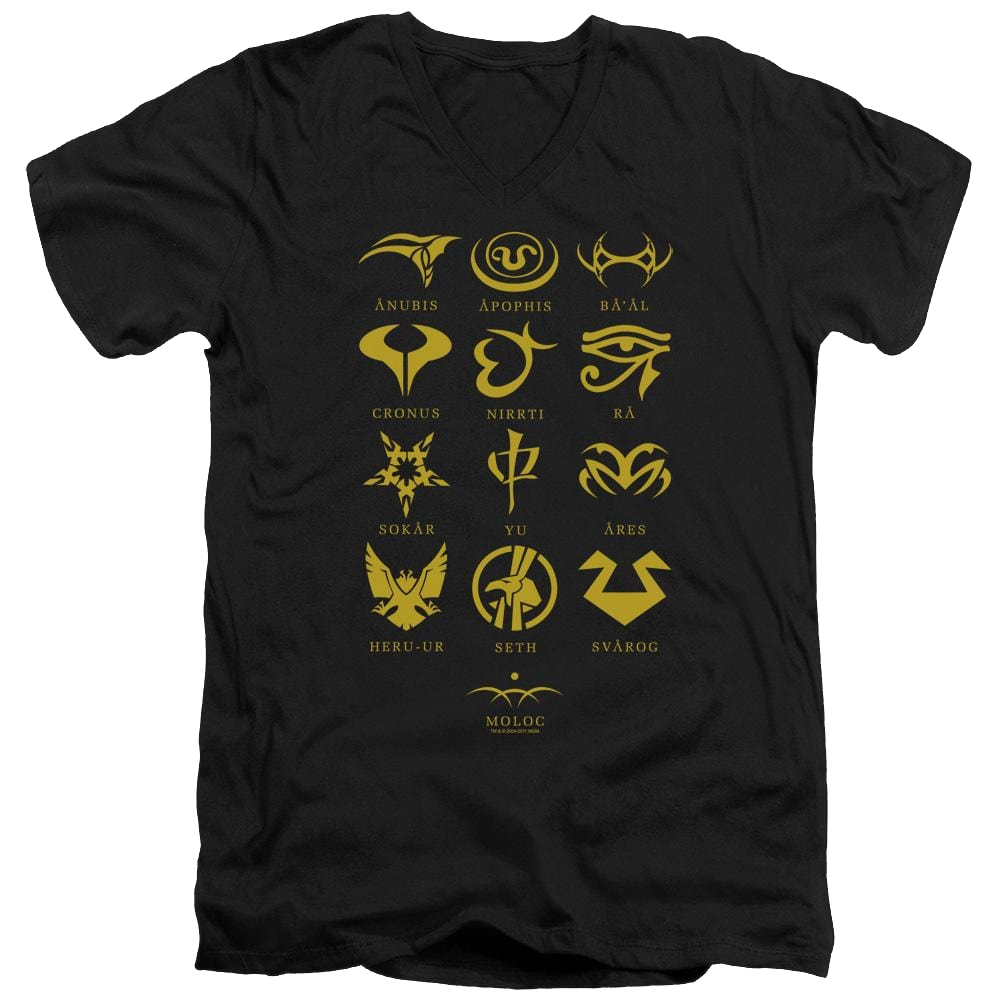 Stargate Goauld Characters Men's V-Neck T-Shirt Men's V-Neck T-Shirt Stargate   