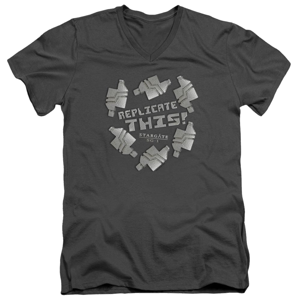 Stargate Replicate This Men's V-Neck T-Shirt Men's V-Neck T-Shirt Stargate   
