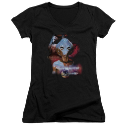 Stargate The Asgard Juniors V-Neck T-Shirt Juniors V-Neck T-Shirt Stargate   