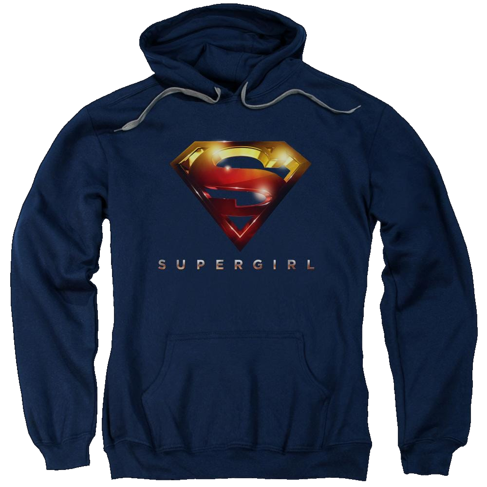 Supergirl Logo Glare Pullover Hoodie Pullover Hoodie Superman   