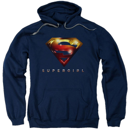 Supergirl Logo Glare Pullover Hoodie Pullover Hoodie Superman   