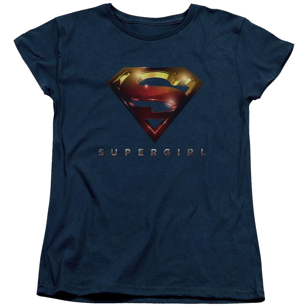 Supergirl Logo Glare Women's T-Shirt Women's T-Shirt Superman   