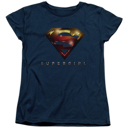 Supergirl Logo Glare Women's T-Shirt Women's T-Shirt Superman   