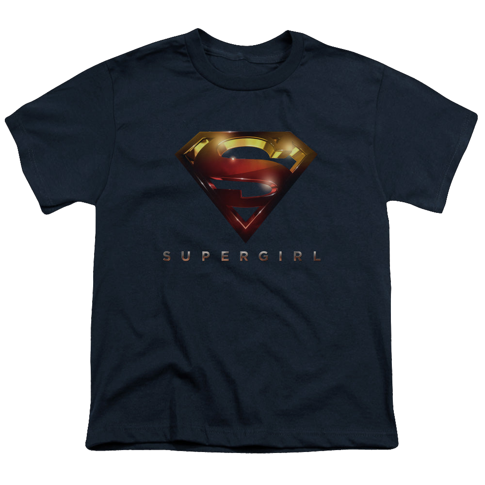 Supergirl (TV Series) Logo Glare - Youth T-Shirt Youth T-Shirt (Ages 8-12) Superman   