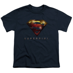 Supergirl (TV Series) Logo Glare - Youth T-Shirt Youth T-Shirt (Ages 8-12) Superman   