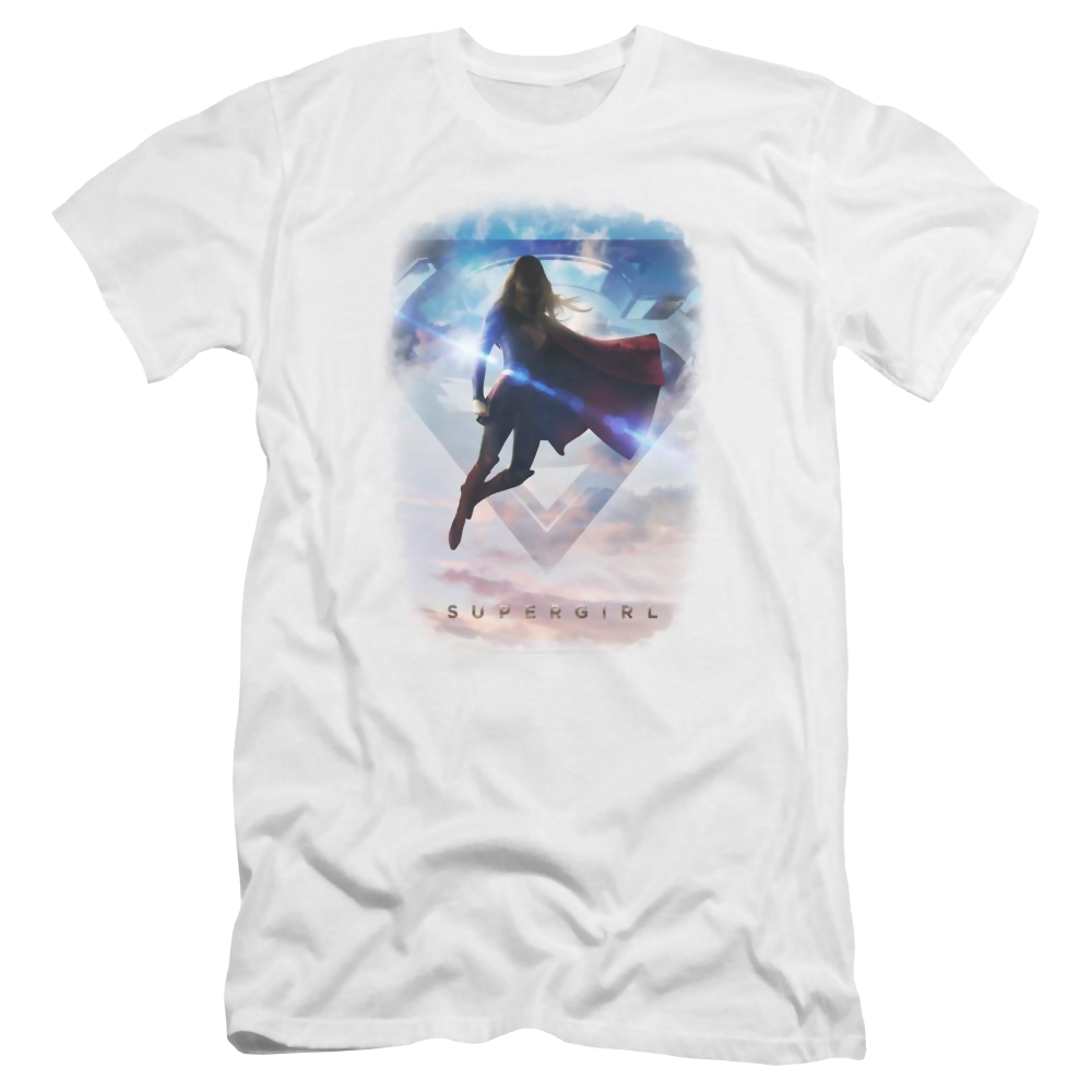 Supergirl Endless Sky Men's Premium Slim Fit T-Shirt Men's Premium Slim Fit T-Shirt Superman   