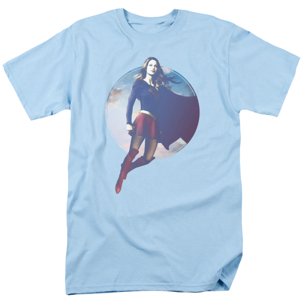 Supergirl (Tv Series) Cloudy Circle - Men's Regular Fit T-Shirt Men's Regular Fit T-Shirt Superman   