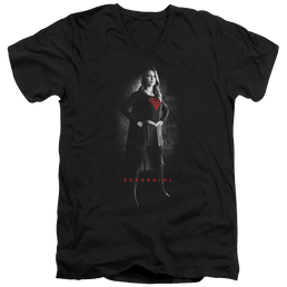 Supergirl Supergirl Noir Men's V-Neck T-Shirt Men's V-Neck T-Shirt Superman   