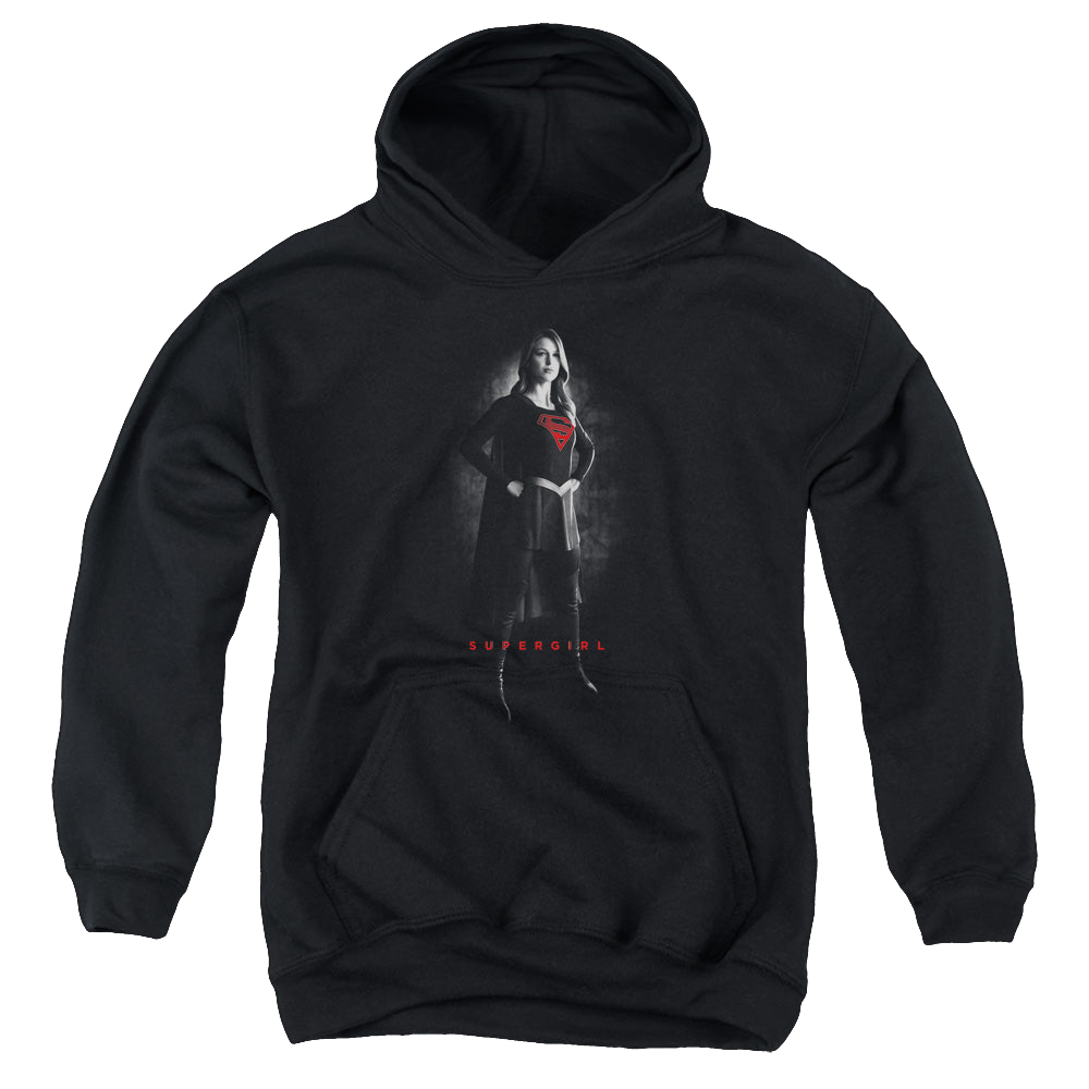 Supergirl (TV Series) Supergirl Noir - Youth Hoodie Youth Hoodie (Ages 8-12) Superman   