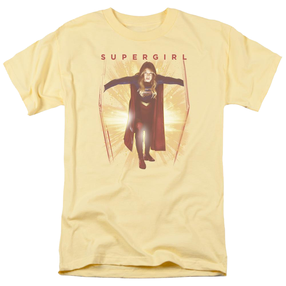 Supergirl Through The Door Men's Regular Fit T-Shirt Men's Regular Fit T-Shirt Superman   