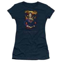 Supergirl Standing Symbol Juniors T-Shirt Juniors T-Shirt Superman   