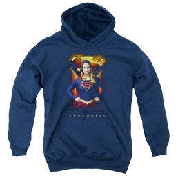Supergirl (TV Series) Standing Symbol - Youth Hoodie Youth Hoodie (Ages 8-12) Superman   