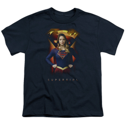 Supergirl (TV Series) Standing Symbol - Youth T-Shirt Youth T-Shirt (Ages 8-12) Superman   
