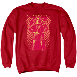 Supergirl Ready Set Men's Crewneck Sweatshirt Men's Crewneck Sweatshirt Superman   