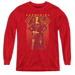 Supergirl (Tv Series) Ready Set - Youth Long Sleeve T-Shirt Youth Long Sleeve T-Shirt Superman   