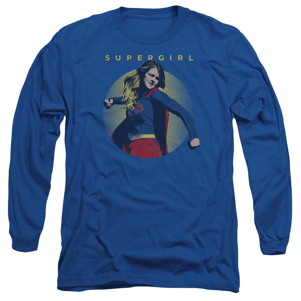 Supergirl Classic Hero Men's Long Sleeve T-Shirt Men's Long Sleeve T-Shirt Superman   