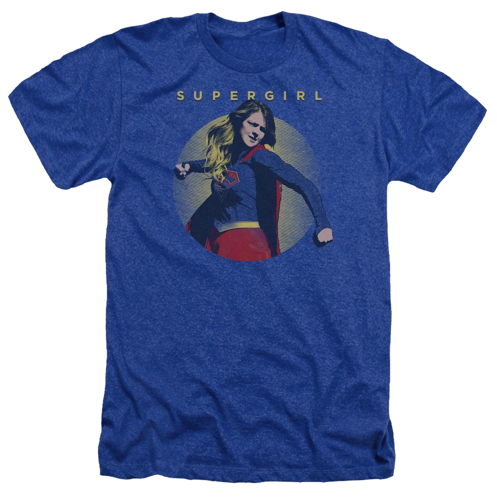 Supergirl Classic Hero Men's Heather T-Shirt Men's Heather T-Shirt Superman   