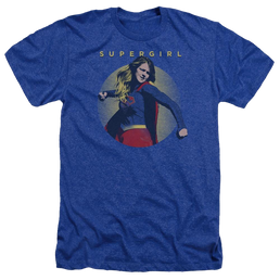 Supergirl Classic Hero Men's Heather T-Shirt Men's Heather T-Shirt Superman   