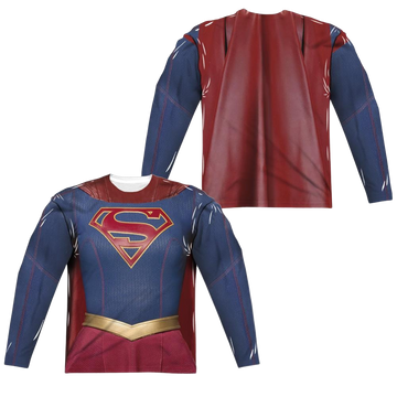 Superman Supergirl Uniform men's all-over print long sleeve