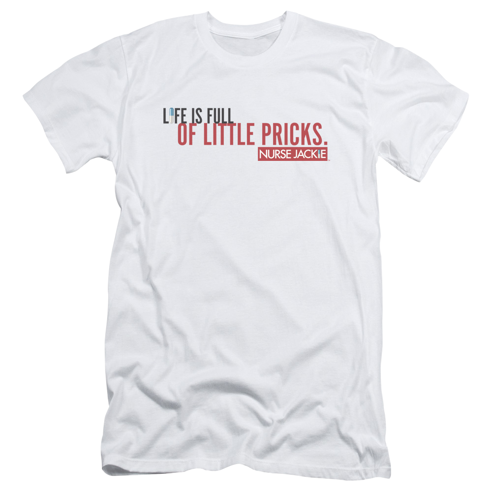 Nurse Jackie Life Is Full - Men's Slim Fit T-Shirt Men's Slim Fit T-Shirt Nurse Jackie   